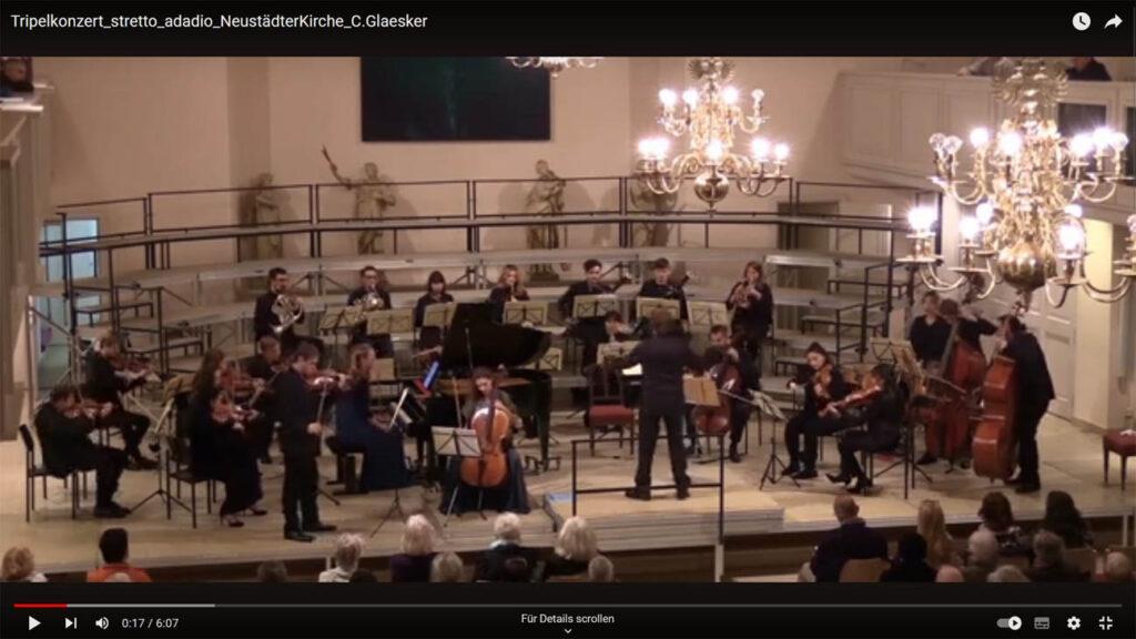 Stretto u. adagio aus dem Tripelkonzert von L. van Beethoven - Neustädter Hof- und Stadtkirche